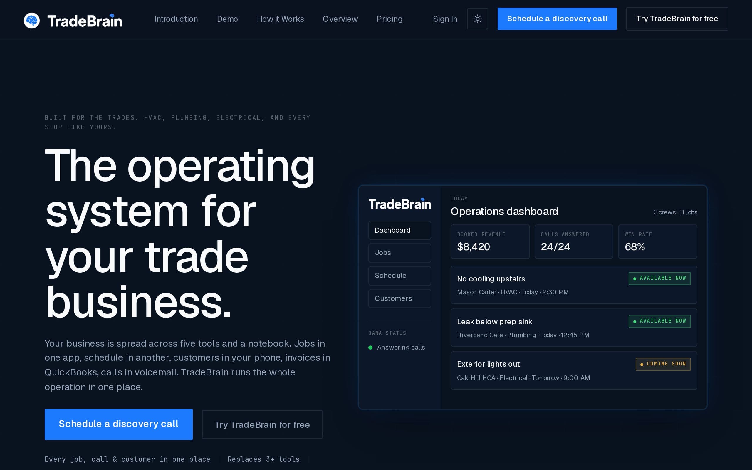 Screenshot of TradeBrain