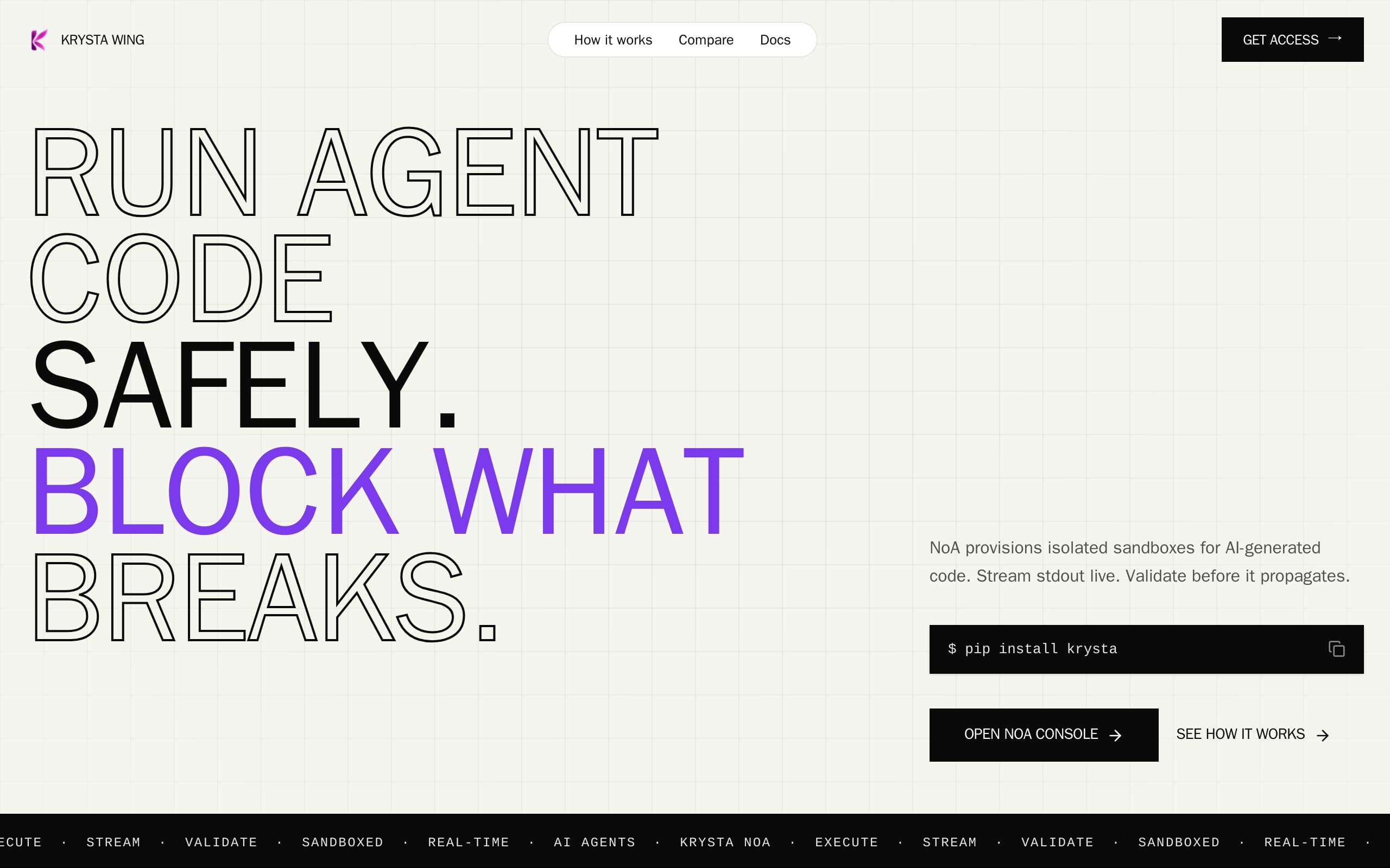 Screenshot of NoA